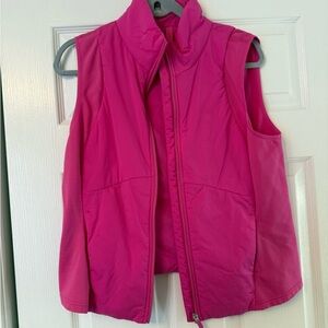 Lululemon Women's Pink Sleeveless another mile vest size 14